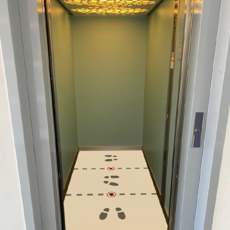 Professionelle und hochwertige Bodenaufkleber und Abstandsmarkierungen von Feet2Meet.